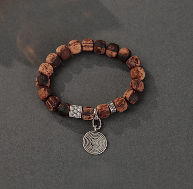 Natural Burmese Xiao-ye Aloeswood (Premium Agarwood) Earth Element Bracelet