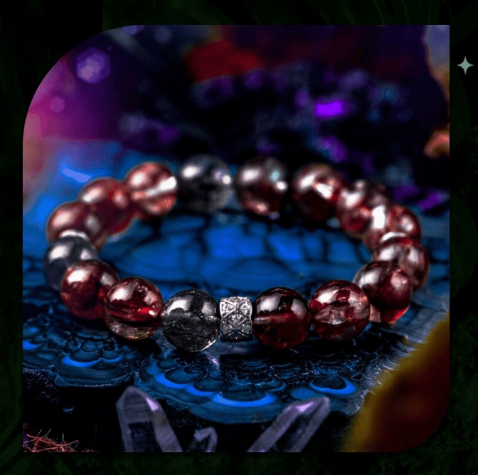 The Flame of Passion – Garnet Fire Element Bracelet