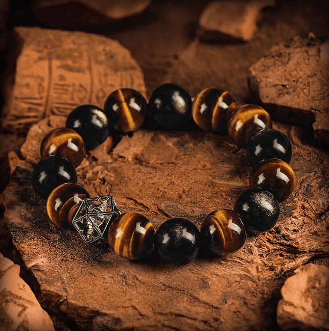 The Flow of Insight – Black Obsidian Water Element Bracelet