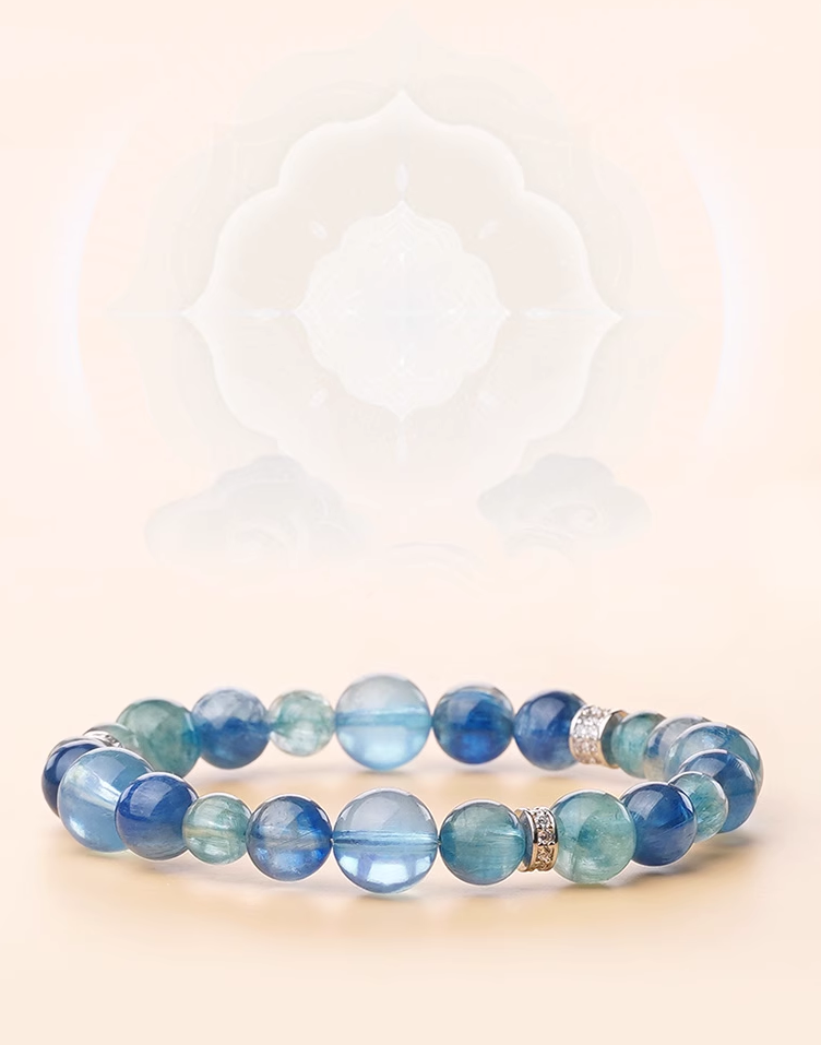 The Flow of Insight – Blue Apatite Water Element Bracelet-8mm