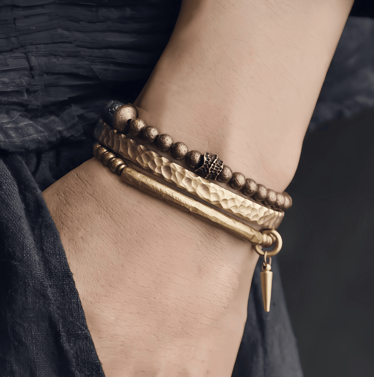 Energy Luxury Unique Handmade Brass Bracelet