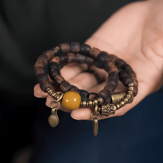 Energy Luxury Unique Handmade Agarwood Bead Bracelet