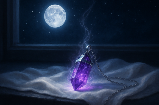 Moonlight Charging for Amethyst Pendant: Harness Lunar Energy Safely
