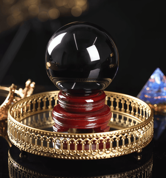 Black Obsidian Crystal Sphere