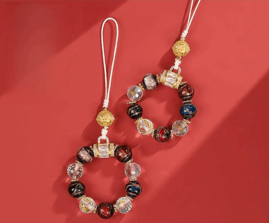 Five Blessings Incense Ash Glass Pendant