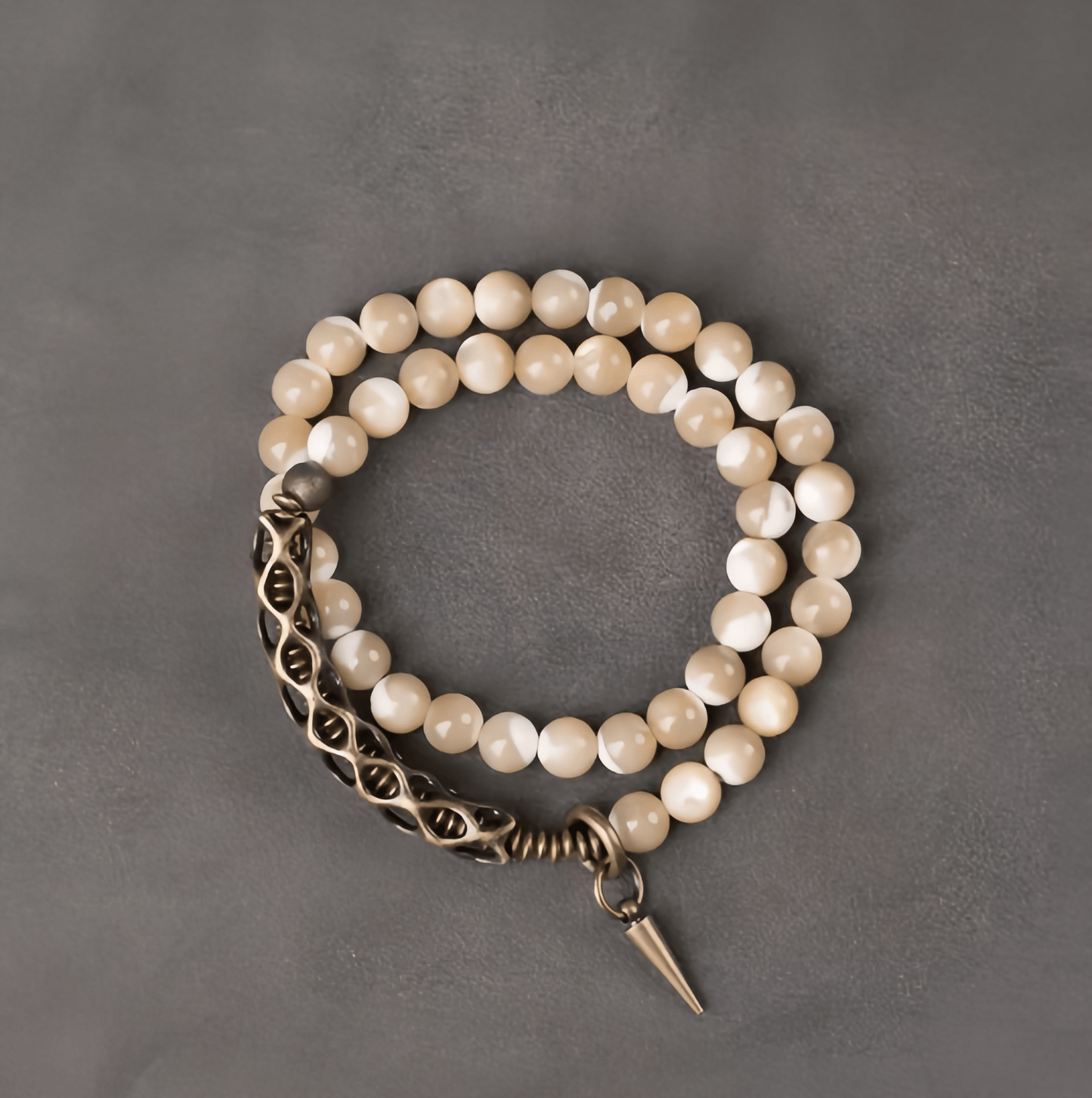 Energy Luxury Handmade Unique Shell Bead Double-Strand Bracelet
