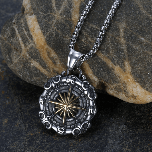 Heaven-Earth Directional Compass Pendant