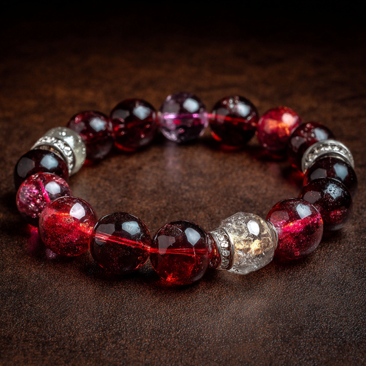 The Flame of Passion – Garnet Fire Element Bracelet