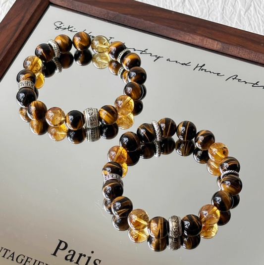The Guardian of Precision–Tiger’s Eye Element Bracelet-14mm