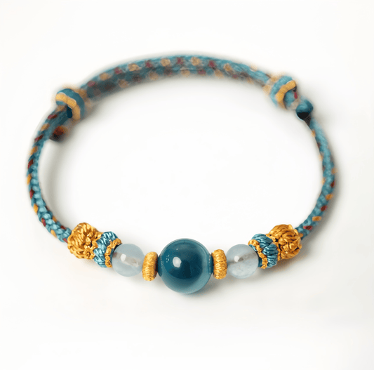 Energy Luxury Tide – Blue Agate Bracelet